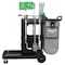 Unger ZoneCleanRx Janitorial Carts, Plastic, 3 Shelves, 23.5 x 25 x 25, Black UNGCRTZN - alternate 7